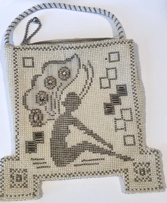 Vintage 20s 30s  Beaded NUDE WOMEN  Bag Purse Estate Find PERFECT - Image 1 of 4