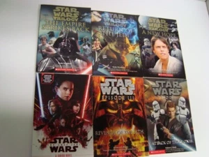 Lot of 5 Star Wars, Episode 2, 3, 4, 5, 6 + Bonus - The Last Jedi Junior Novel - Picture 1 of 3