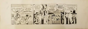 EARLY RICK O'SHAY ORIGINAL COMIC STRIP ART BY STAN LYNDE CHICAGO TRIBUNE 1960 - Picture 1 of 5