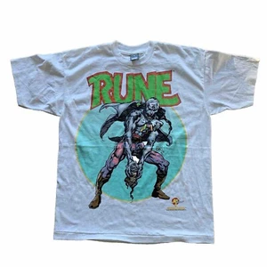 Vintage 90s Rune Ultraverse Malibu Comics Large Print Shirt XL Single Stitch - Picture 1 of 18