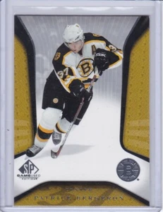 Patrice Bergeron 2006 SP Game Used Hockey Card 7 - Picture 1 of 2