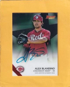 2015 Bowman's Best Best of 2015 Autographs Alex Blandino Reds NM-MT+ Auto - Picture 1 of 2