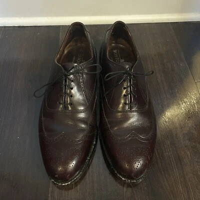  Zapatos Derby Bostonian Crown Windsor Marrón Ala Larga Duraderos a Mano Para Hombre 12 Foto 1 de 4