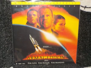 Armageddon Widescreen Laserdisc LD Bruce Willis Ben Affleck Free Ship $50 - Picture 1 of 2