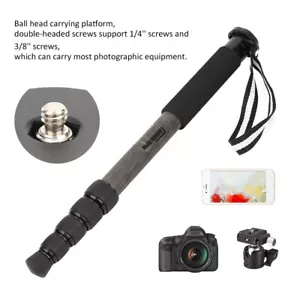 P285C Carbon Fiber Monopod SLR 5 Sections Compact Portable For Camera Tripod NDE - Picture 1 of 20