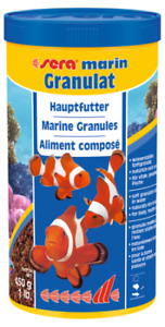 450g Sera Marine Granules Flake Fish Food 1L Ornamental Aquarium Tank Variety