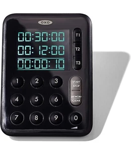 Temporizador de cocina triple digital OXO Good Grips negro sin caja incluida - funcional - Imagen 1 de 3