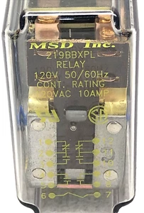 MSD Inc 219BBXPL, 120VAC 10A Relé de Uso General, Nuevo (L) - Imagen 1 de 10