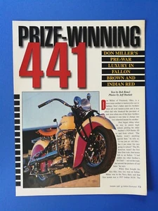 1941 Indian Model 441 Four Motorcycle - Original 5 Page Article - Picture 1 of 3