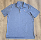 Johnnie O "Huron" Polo Shirt Heathered Liberty Blue Size L Date Mfg:12/2021