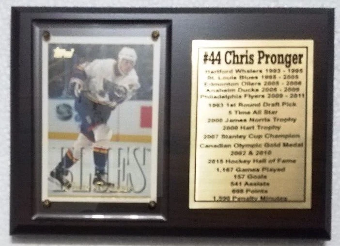 St. Louis Blues Chris Pronger Hockey Card Plaque - Image 1 of 1