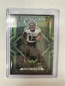 2021 Obsidian Electr Green Etch 115 Rashod Bateman Rookie RC breakout year 27/50 - Picture 1 of 2