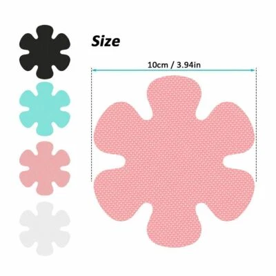 20-80 PIEZAS Antideslizante Flor Seguridad Pisada Apliques Adhesivo Alfombra Tira Baño Bañera Ducha Foto 1 de 4