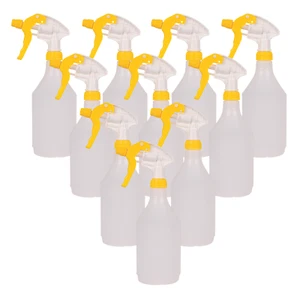 Sprühflaschen gelb leer Nachfüller mit Trigger Sprühköpfen 750ml - 10er Pack - Bild 1 von 3