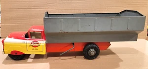 Vintage MARX * LUMAR CONTRACTORS * Grain Dump Truck - 20" - Pressed Steel - Farm - Picture 1 of 21