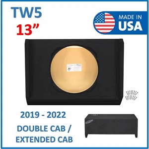 2019-2024 Chevy Silverado Extended Cab 13" Subwoofer Enclosure For JL Audio TW5 - Picture 1 of 13