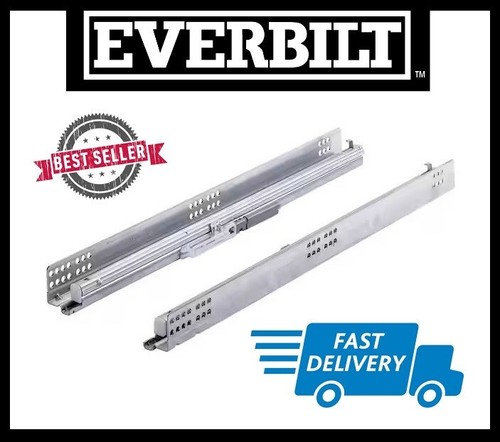 Everbilt 15 in. Full Extension Undermount Soft Close Cabinet Drawer ...