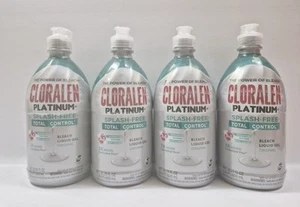 Cloralen Platinum Splash Free Bleach Liquid Gel, 20.29 fl oz pack of 4 bottles - Picture 1 of 2