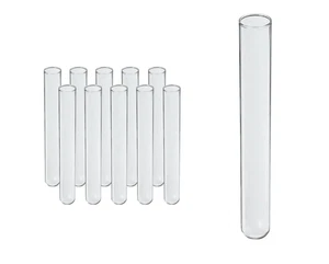 HDA Glass Test Tubes 16x150mm Soda Lime Glass, Without Rim, 250 Pieces - Picture 1 of 5