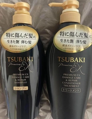TSUBAKI Premium EX Intensive Repair Shampoo 450ml Conditioner 450m Set JAPAN - Image 1 of 4