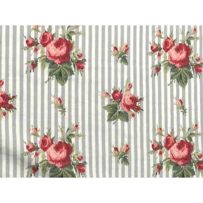 Sábana Ajustable Vintage Ralph Lauren Emma Talla King Azul Blanco Tiras Rosa Floral *DEFECTUOSA Foto 1 de 4