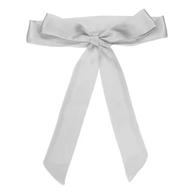 1 Pieza Cinturón Faja Satén Boda Fiesta Nupcial Bufanda Cinturones Plateado Foto 1 de 4