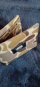 VANS Original Camouflage Billfold / Cards WALLET Khaki Brown Grey WITHout TAGS - Picture 1 of 5