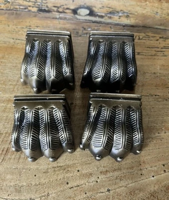 Fantastic Set of 4 Brass Effect Feet for Table Or Chairs Lion claw  - Image 1 of 4