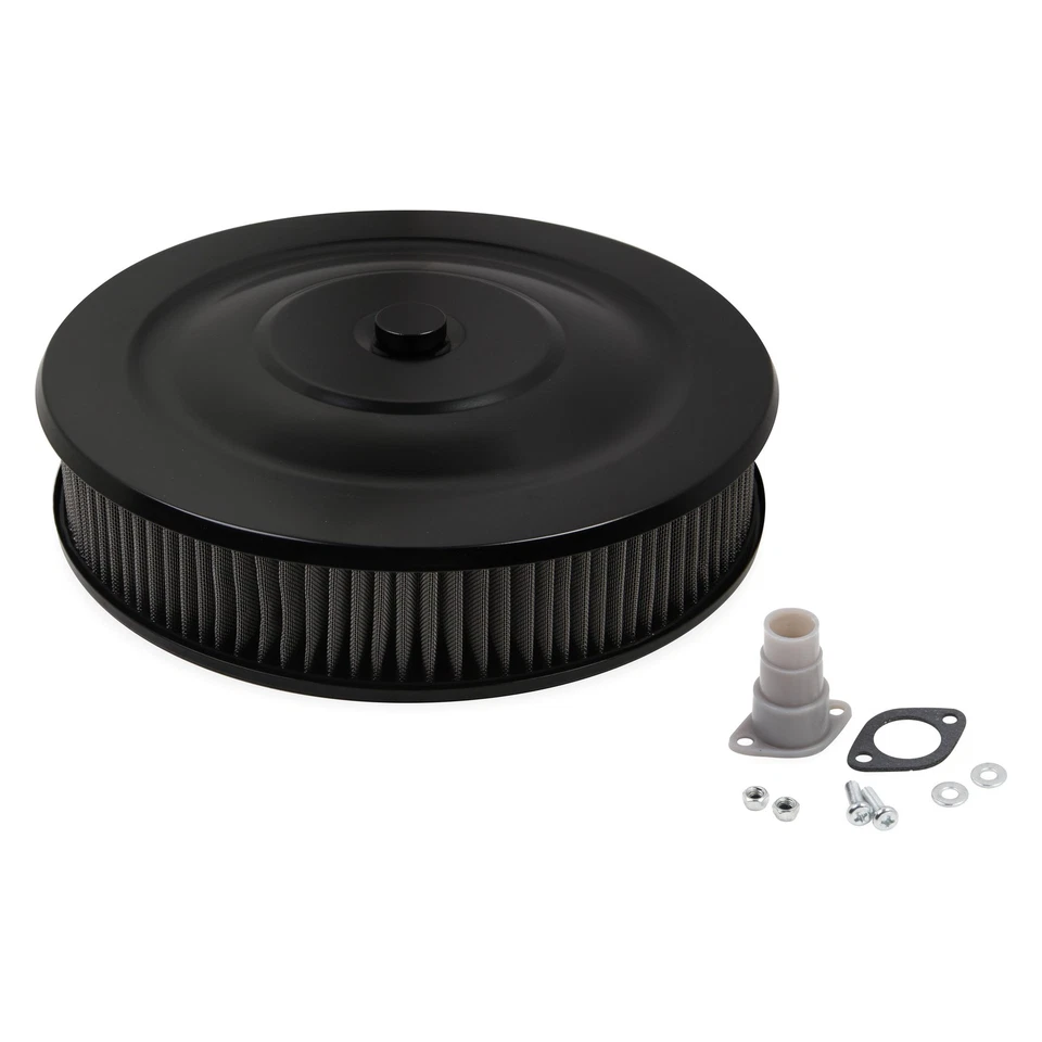 Mr. Gasket Easy Flow Black Air Cleaner Assembly w Pre-Oiled Washable Filter - Image 1 of 1