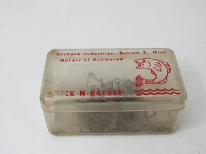 Caja transparente original vintage de Orchard Industries con ganchos #A1 - Imagen 1 de 6