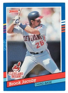Brook Jacoby - Cleveland Indians - 1991 Donruss Baseball # 176 Mint - Picture 1 of 1