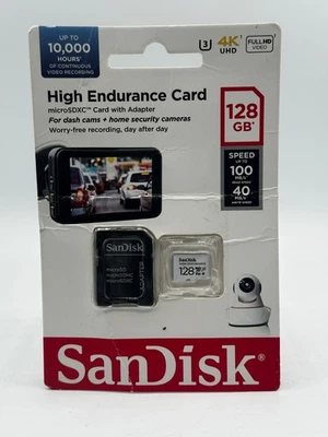 Tarjeta microSDXC SanDisk MAX Endurance con adaptador para cámaras de tablero y cámaras | 128 GB Foto 1 de 2
