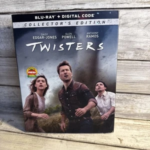 Twisters (Blu-ray + Digital 2024) W/Slipcover Mint Disc Ships Free Glen Powell - Picture 1 of 12