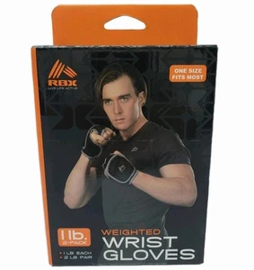 RBX Fitness Gym Weight Lifting Straps Power Training Wrist Wraps Blk gloves NEW - Picture 1 of 5