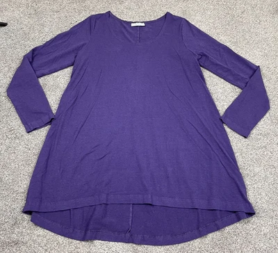 Camisa Bryn Walker Mujer Grande Púrpura Bambú Orgánica Lagenlook Boho Cottage EE. UU. Foto 1 de 4