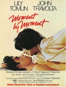 Anuncio impreso de película teatral 1977 "Moment By Moment" John Travolta Lilly Tomlin - Imagen 1 de 7
