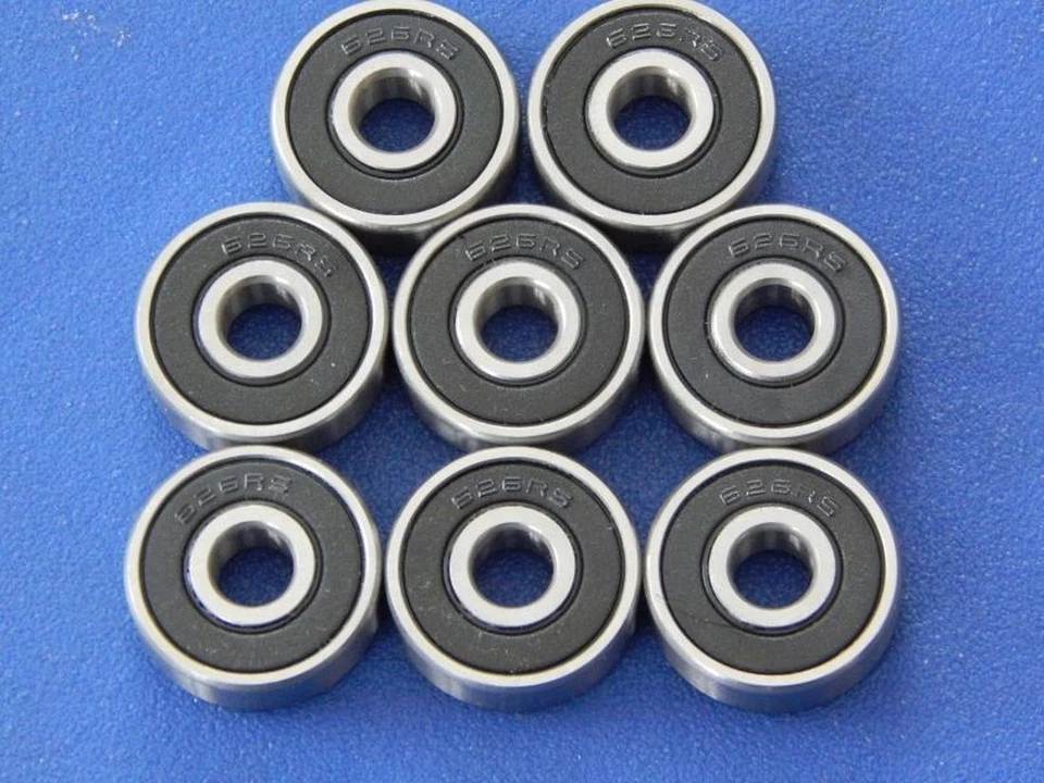 IBB 8 Stück 626 2RS (6x19x6 mm) Kugellager Miniaturkugellager