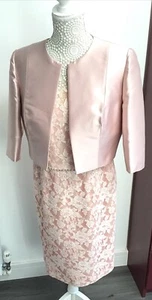 John Charles Wedding Outfit Mother Of Bride Pink UK 14/16 - Picture 1 of 11