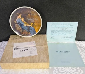 1978 Edvin M. Knowles BED TIME Collector Plate by Norman Rockwell - Picture 1 of 7
