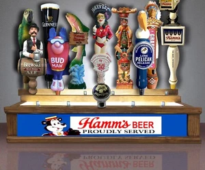 hamms beer 3 LEVEL 18 beer Tap handle display led lighted display BAR SIGN - Picture 1 of 2