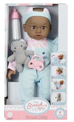NEW My Sweet Love Sweet Baby Doll Toy Set, 4 Pieces - Image 1 of 4