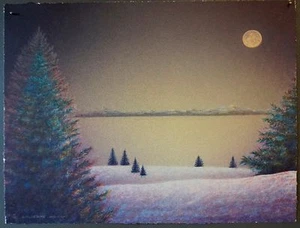 Original signed Parks Reece lithograph Wolverine Hiding 2003 - Picture 1 of 8