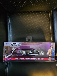 Jada 1:32 Hollywood Rides 1965 Shelby Cobra with Two Face DC Comic BRAND NEW - Picture 1 of 6