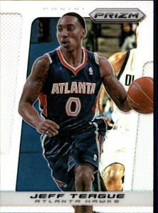 2013-14 Panini Prizm Prizms Atlanta Hawks Basketball Card #15 Jeff Teague