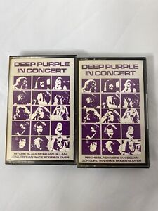 Vintage Deep Purple In Concert Cassettes 1980 Ritchie Blackmore Ireland Press