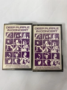 Vintage Deep Purple In Concert Cassettes 1980 Ritchie Blackmore Ireland Press - Picture 1 of 5