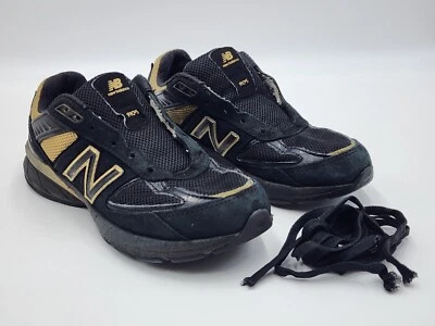 New Balance начальной школы 990 молодежи размер 2,5 черное золото PC990BHM - Изображение 1 из 4