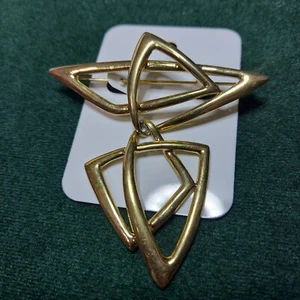 Vintage Trifari Abstract Modern Kunio Matsumoto brooch 2 1/20x 3 in - Picture 1 of 6