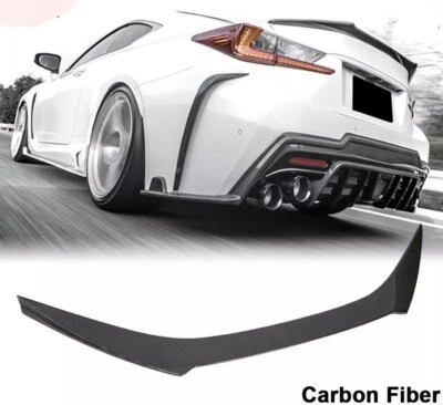 Lèvre Spoiler becquet arrière en carbone pour 2015-2018 2016 2017 Lexus RC F RCF - Imagen 1 de 4