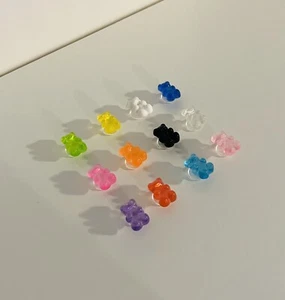 Gummy Bear Shoe Charms Colorful 4pcs NEW Fun - Picture 1 of 3